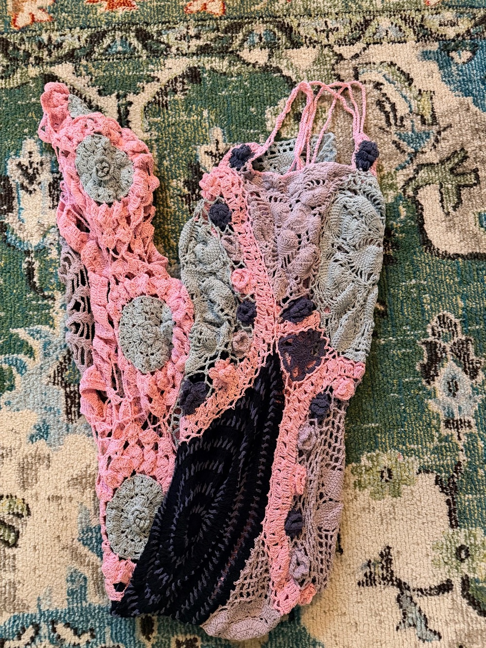 Oceanus Cassandra Crochet Evening Maxi Dress - Picture 11 of 16